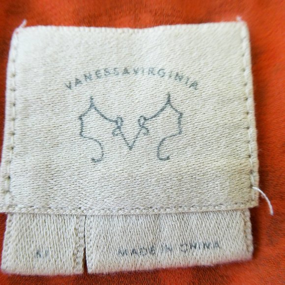 SiLK Vanessa Virginia Anthropologie Maxi Skirt Lined Mediterranean Side Slit M - Picture 7 of 8